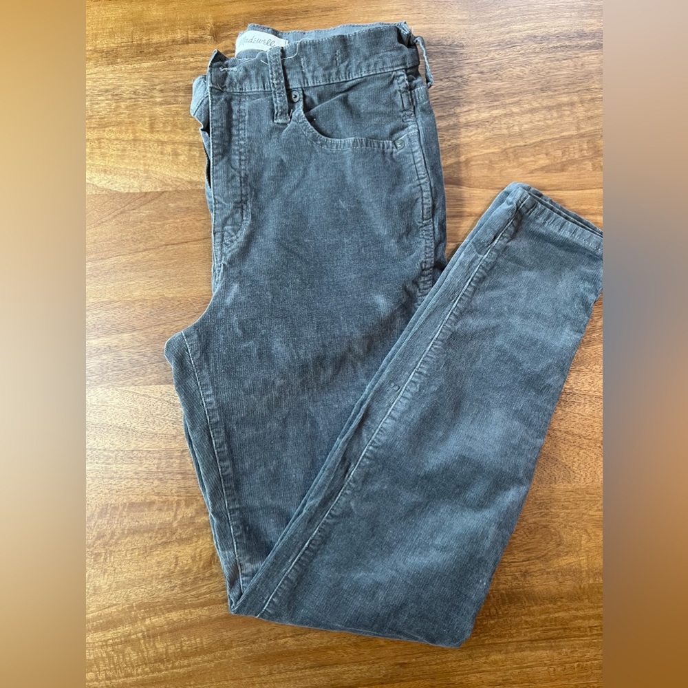 Madewell 10" High Rise Skinny Corduroy Pants